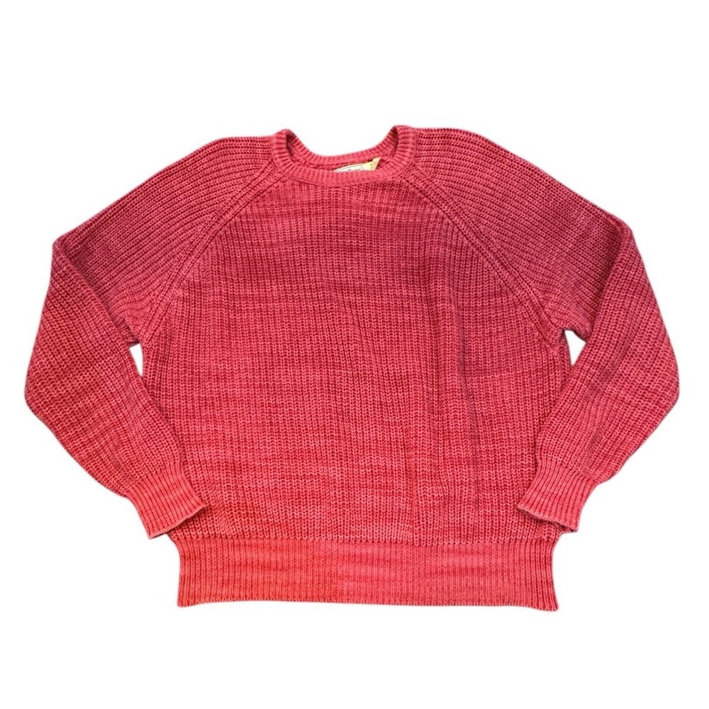 vintage LL Bean sweater mens Size  XL 100% cotton Heathered Reddish Pink‎